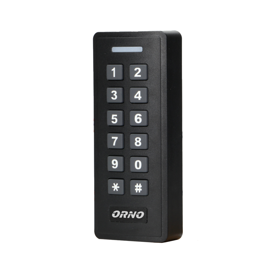 Code lock with card and proximity tags reader, with visitor access function, anthracite